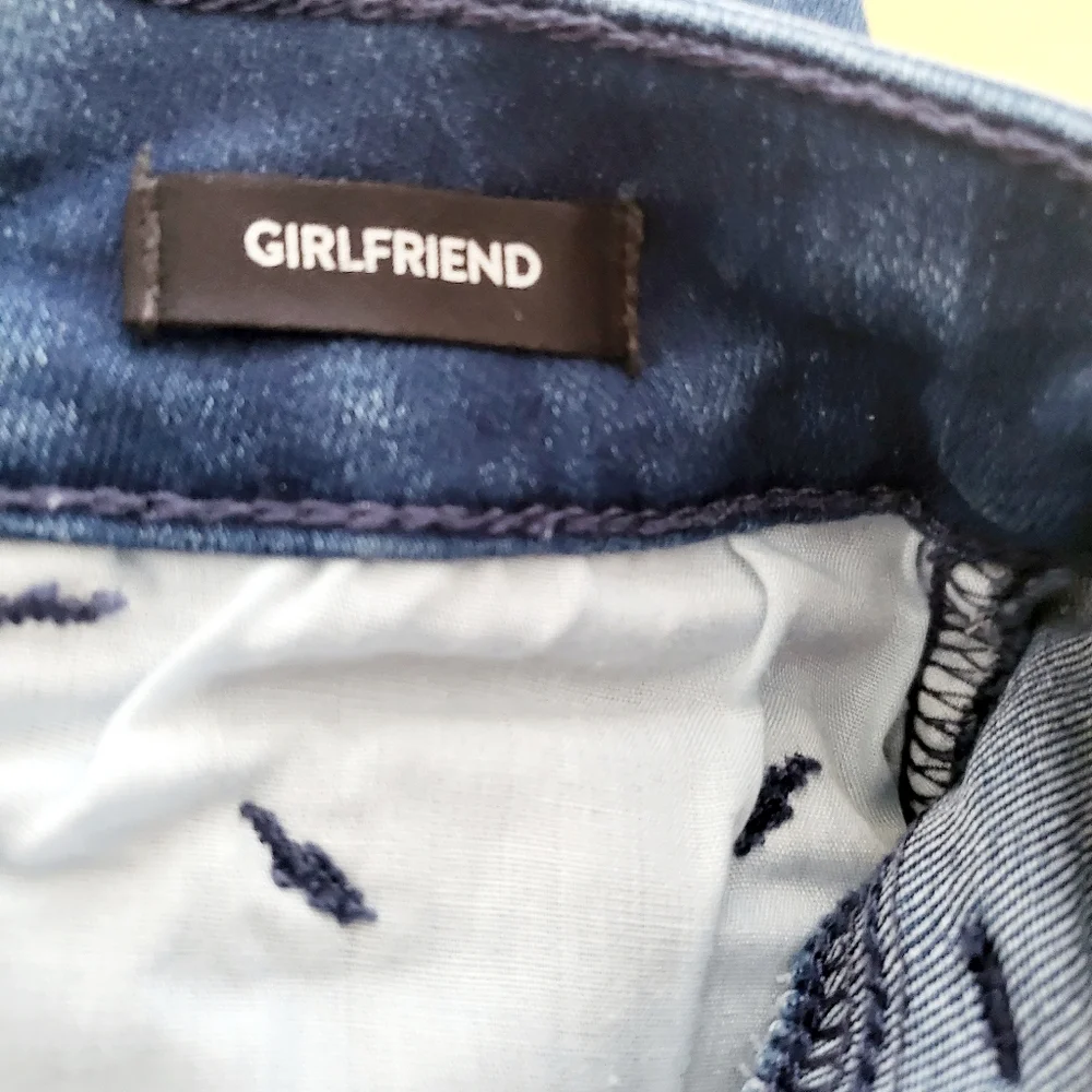 3/$25 Justice girlfriend distressed skinny jeans